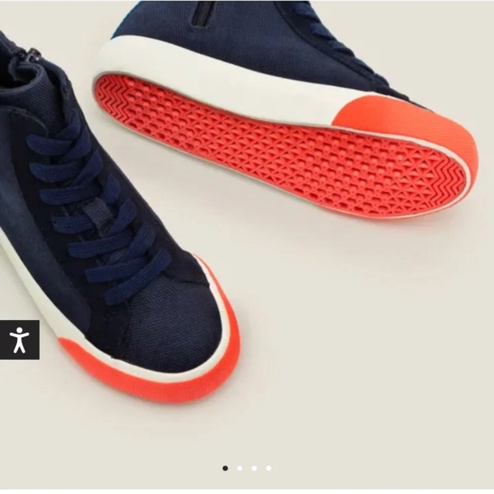 MiniBoden Canvas High Top Sneakers - Picture 5 of 15